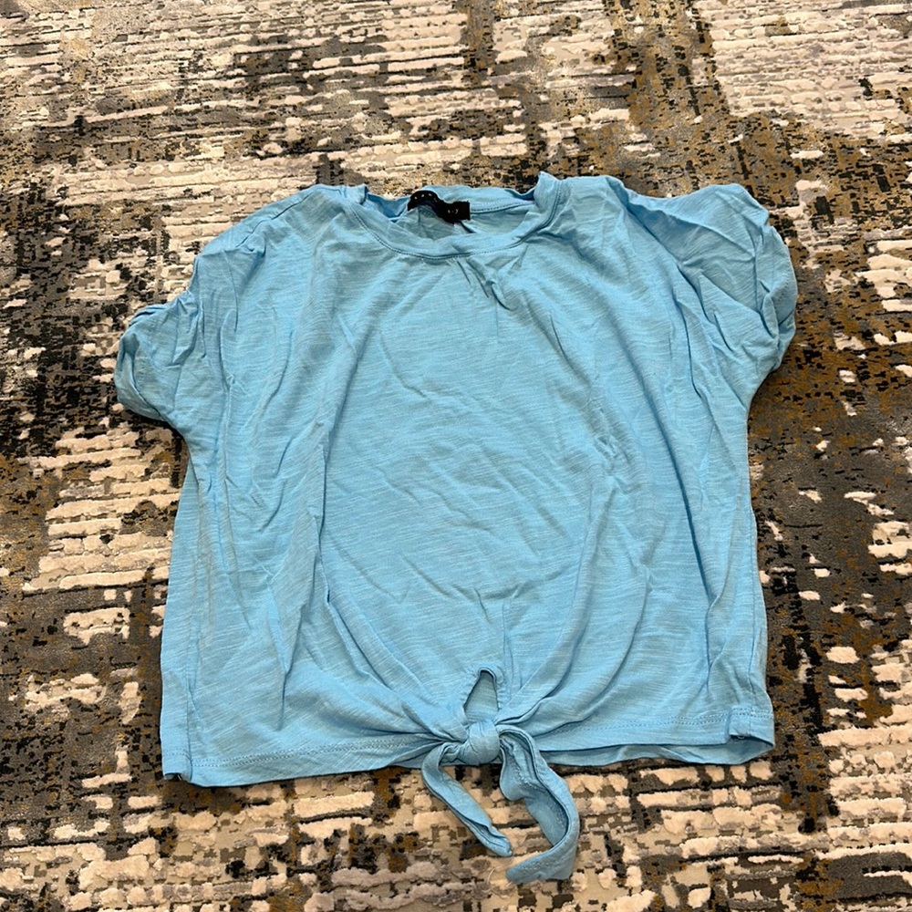 SANCTUARY blue knotted t